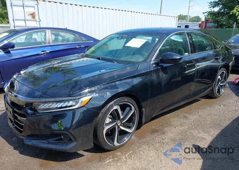 2022 Honda Accord Sport из США, поврежденный, VIN 1HGCV1F39NA064143